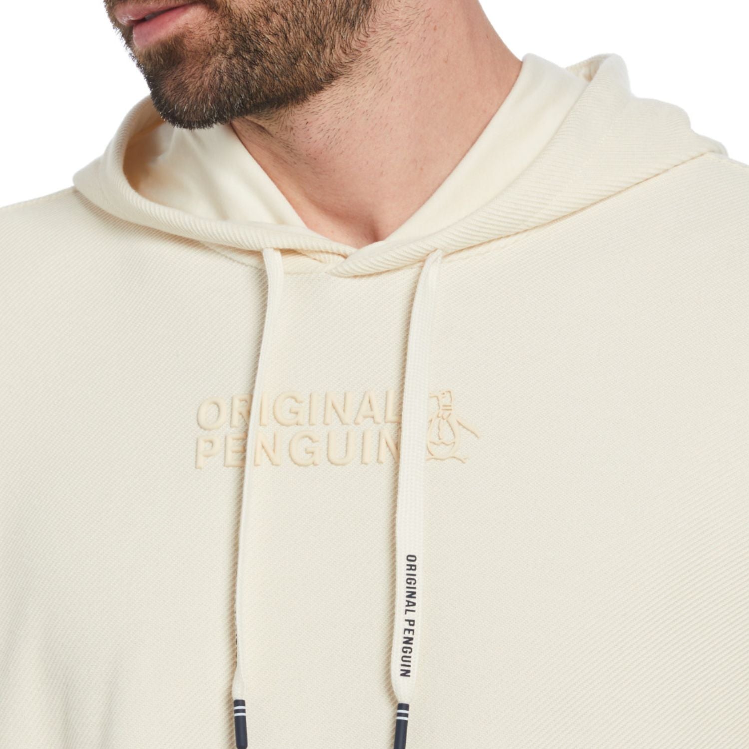 Hoodie Con Jareta Y Grafico Original Penguin XS Beige