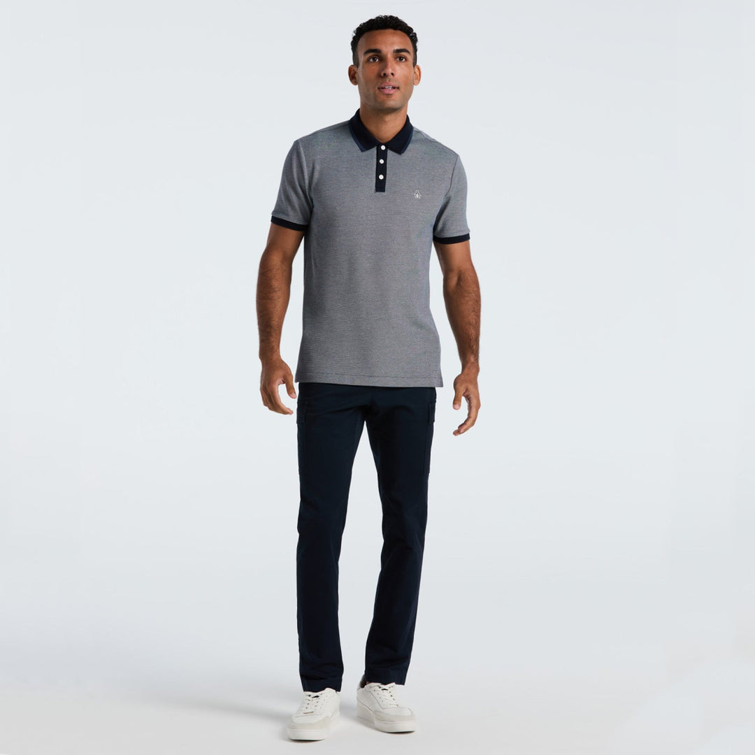 Polo De Algodón Tricolor Pique