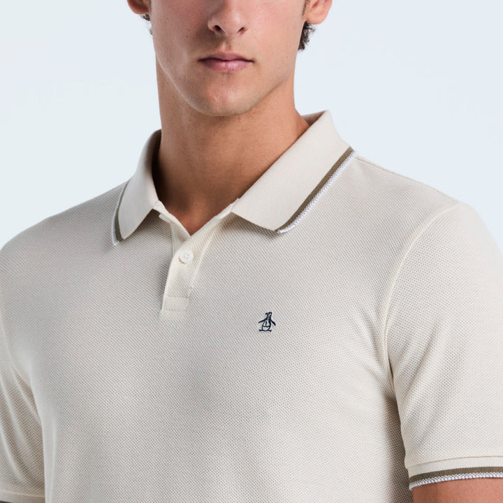 Polo De Algodón Orgánico Honeycomb Pique