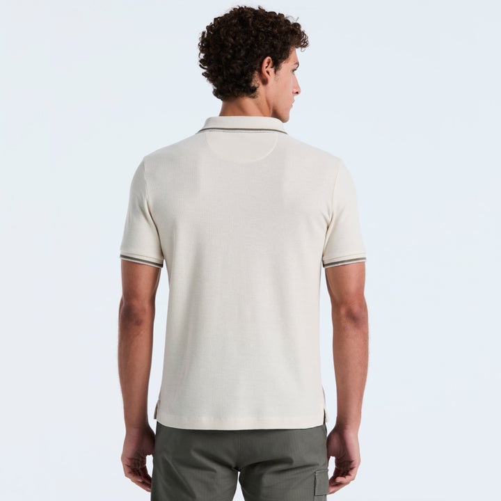 Polo De Algodón Orgánico Honeycomb Pique