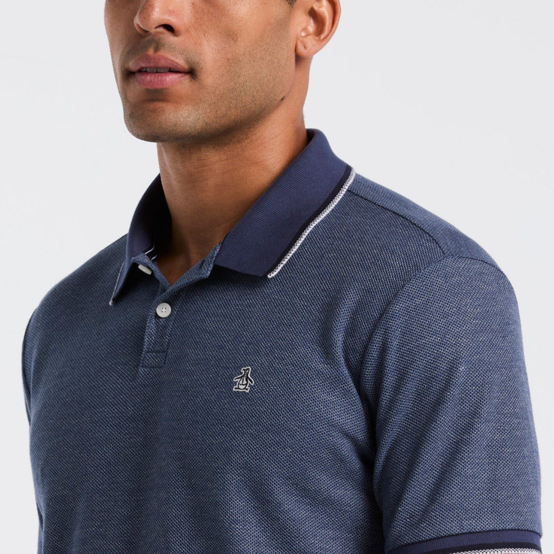 Polo De Algodón Orgánico Honeycomb Pique