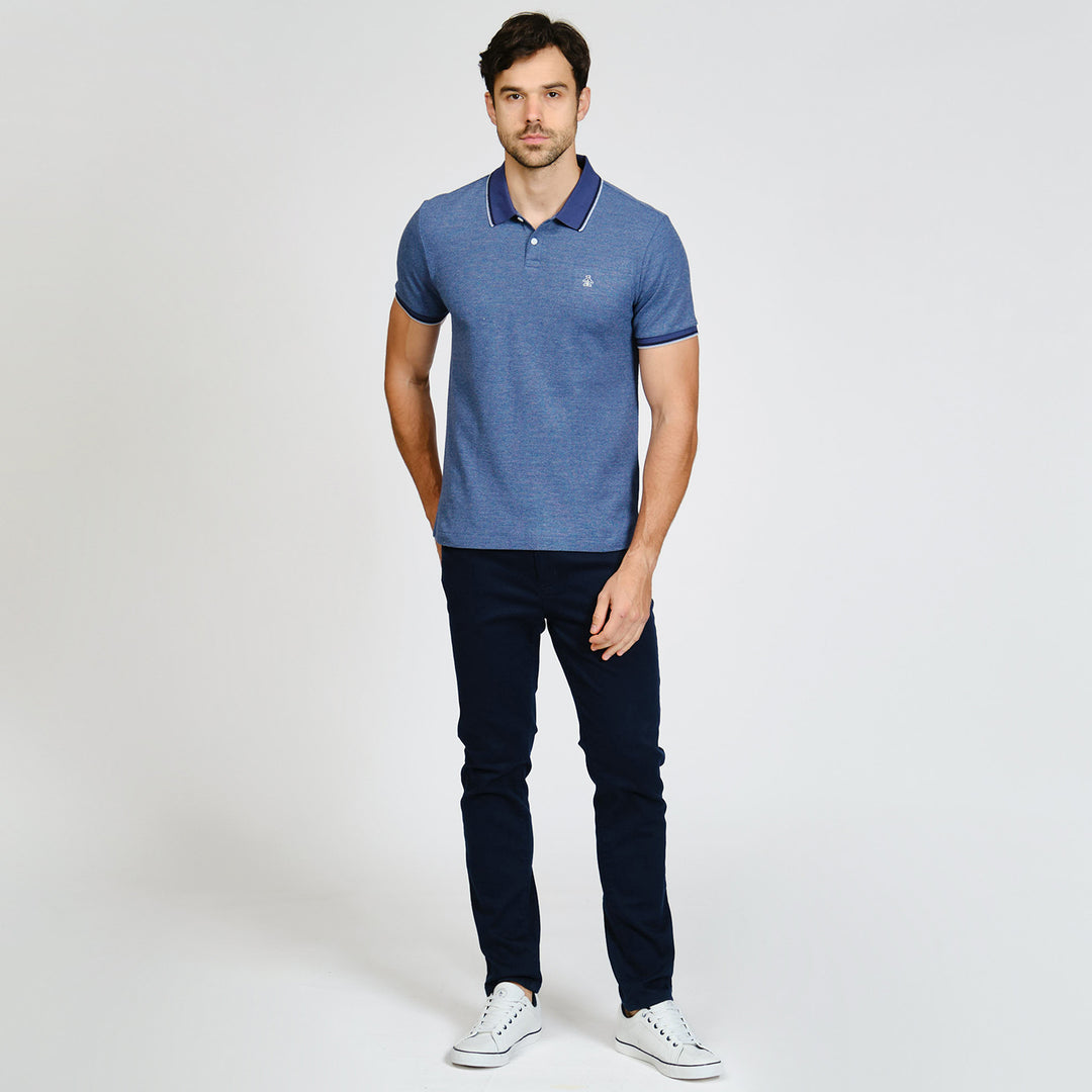 Polo De Algodón Orgánico Honeycomb Pique