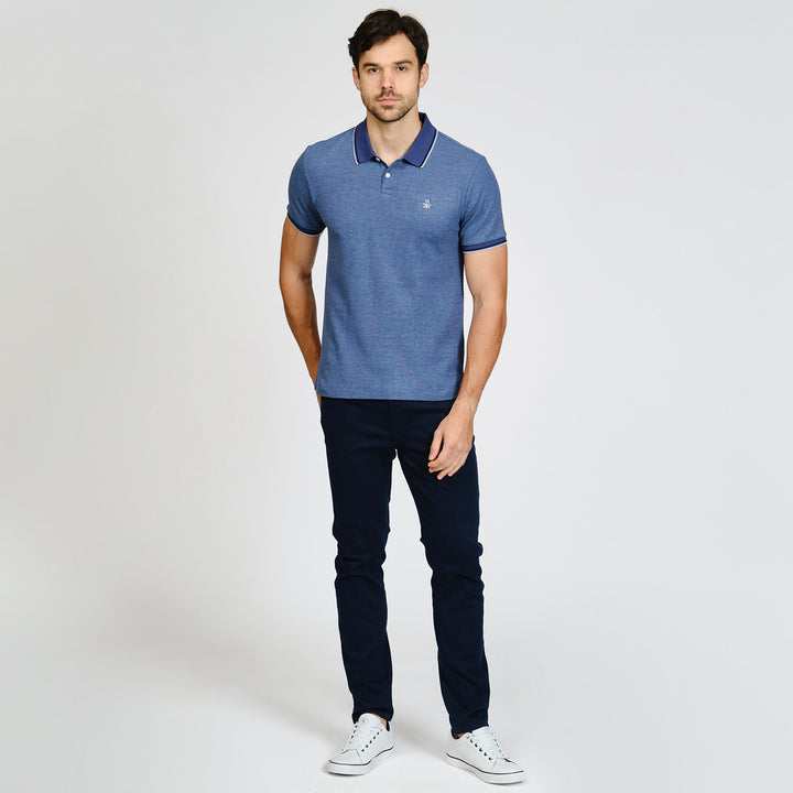 Polo De Algodón Orgánico Honeycomb Pique