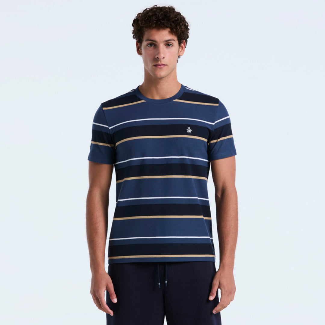 Playera De Algodón Orgánico A Rayas