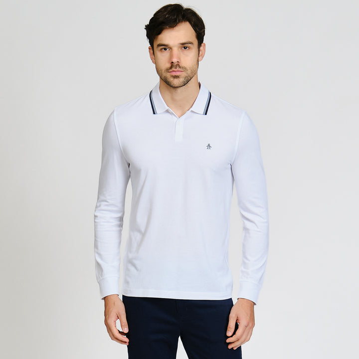 Polo De Manga Larga Tencel Pique