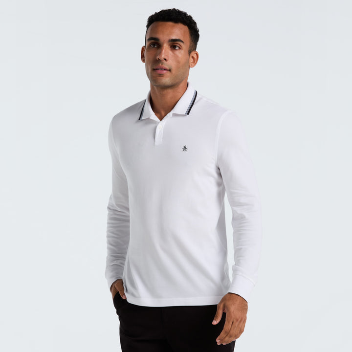 Polo De Manga Larga Tencel Pique
