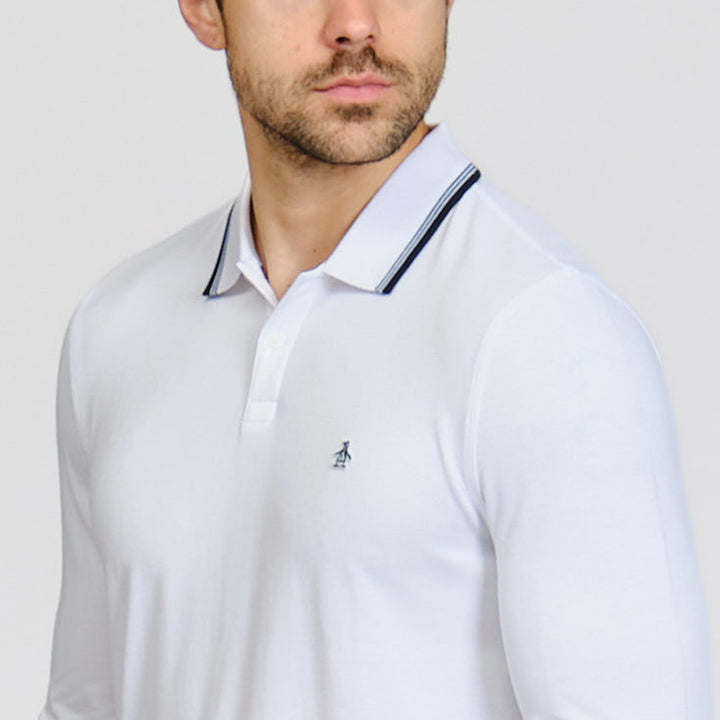 Polo De Manga Larga Tencel Pique