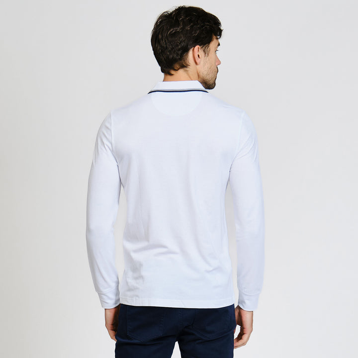 Polo De Manga Larga Tencel Pique