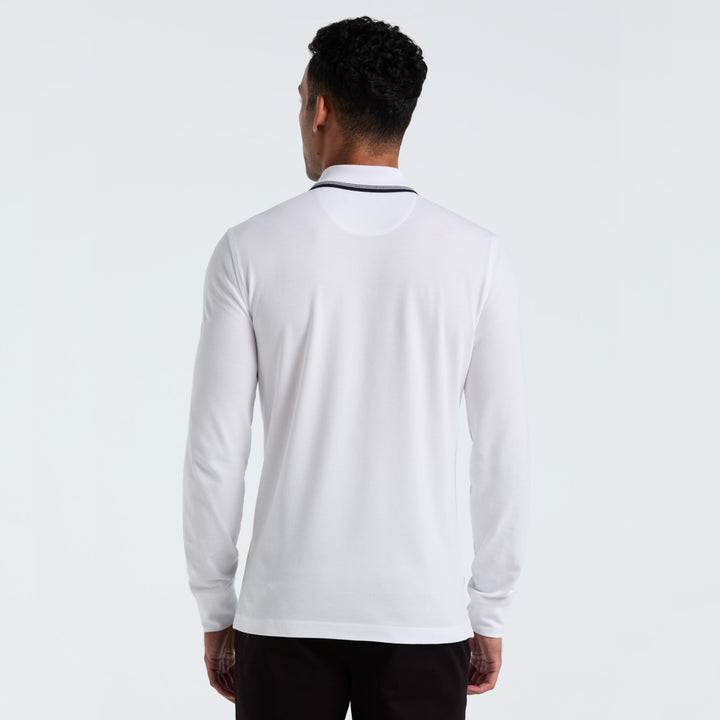 Polo De Manga Larga Tencel Pique