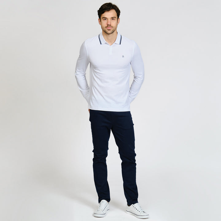 Polo De Manga Larga Tencel Pique
