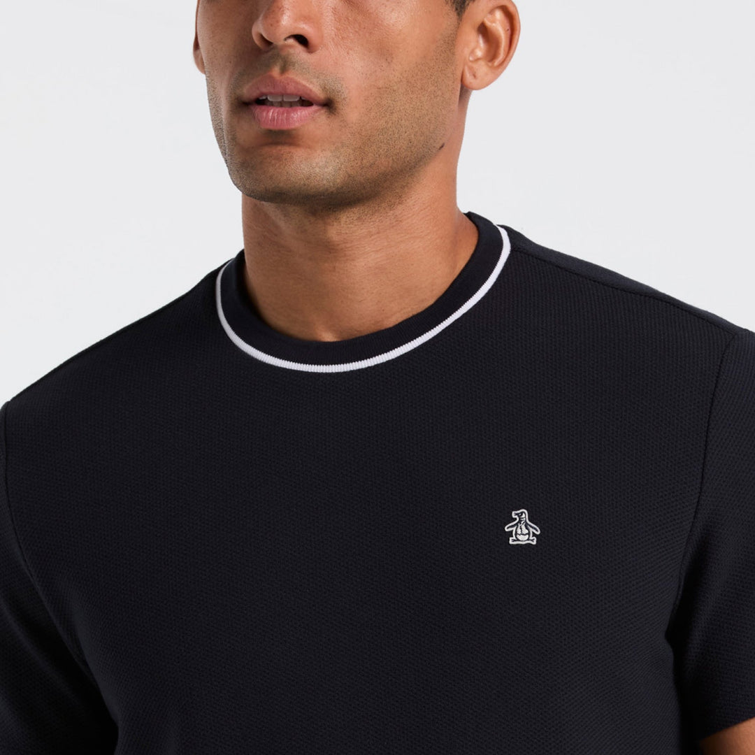 Playera Tipo Sueter Con Detalle En Cuello