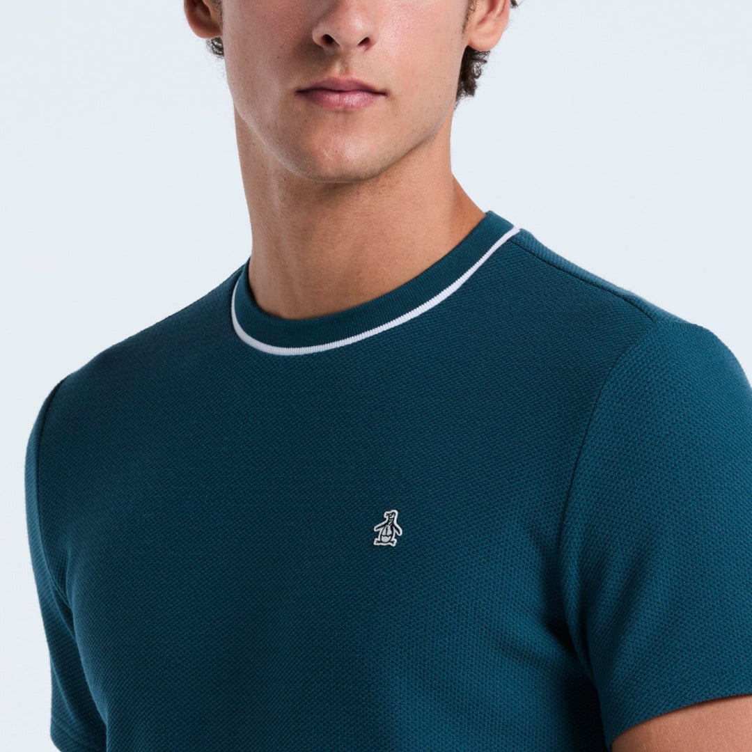 Playera Tipo Sueter Con Detalle En Cuello