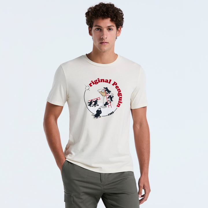 Playera De Algodón Con Estampado Martini