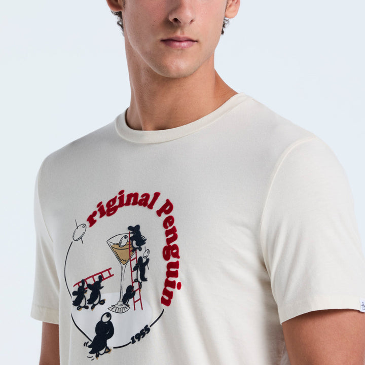 Playera De Algodón Con Estampado Martini
