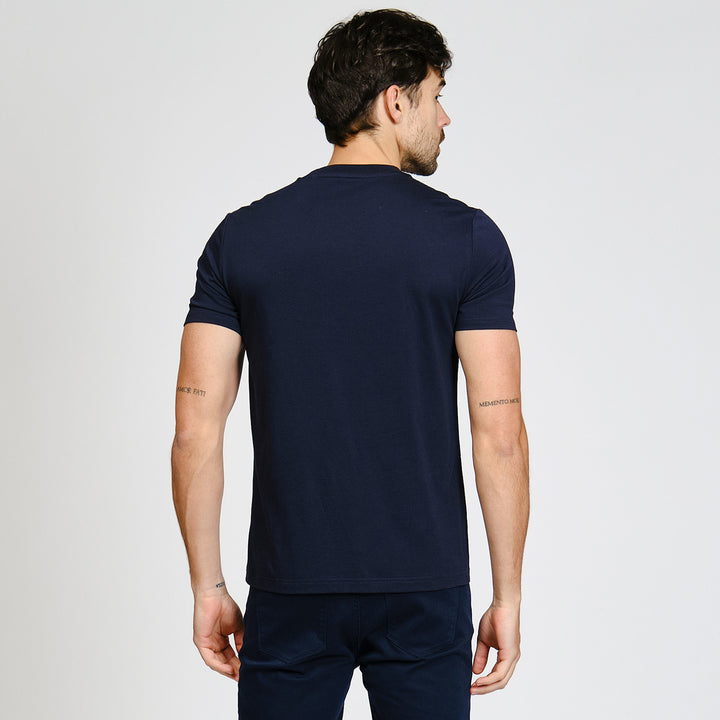 Playera De Algodón Con Estampado En Pecho