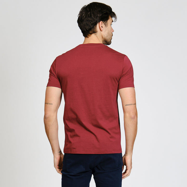 Playera De Algodón Con Estampado En Pecho