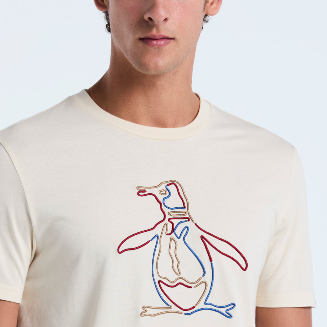 Playera De Algodón Con Estampado Outline