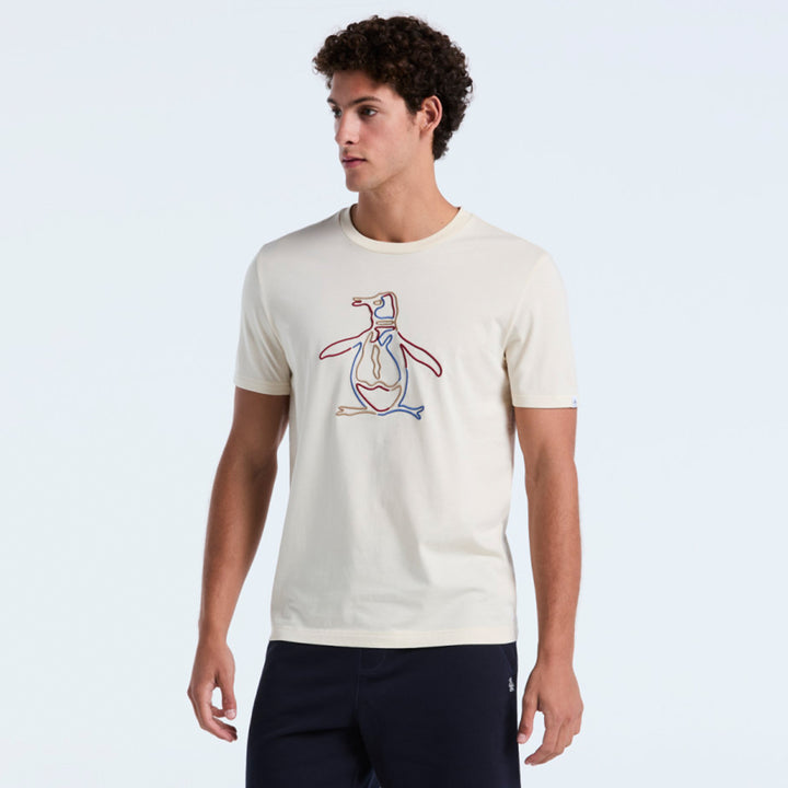 Playera De Algodón Con Estampado Outline