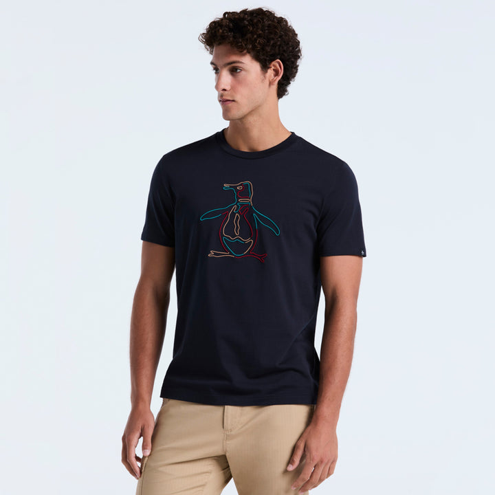 Playera De Algodón Con Estampado Outline