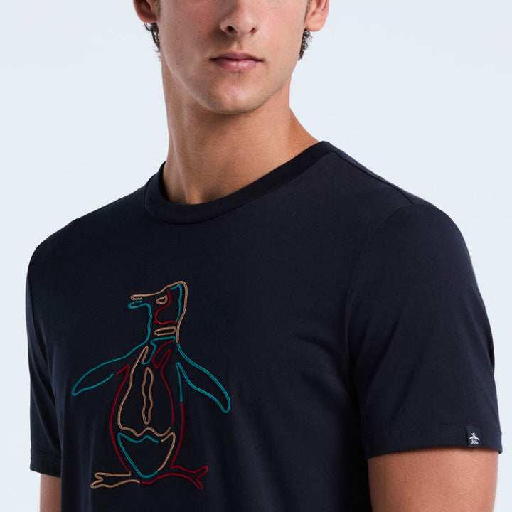 Playera De Algodón Con Estampado Outline