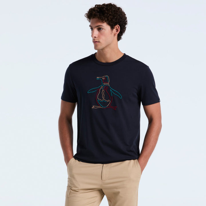 Playera De Algodón Con Estampado Outline