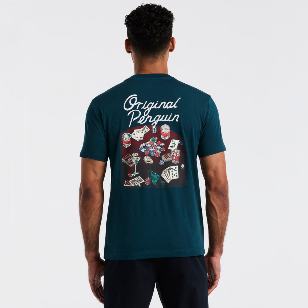 Playera De Algodón Con Estampado De Poker