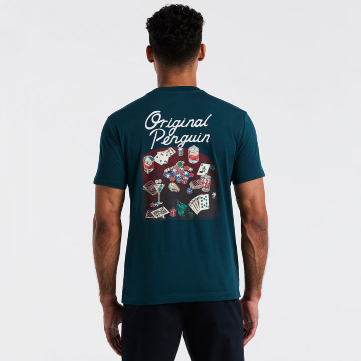 Playera De Algodón Con Estampado De Poker