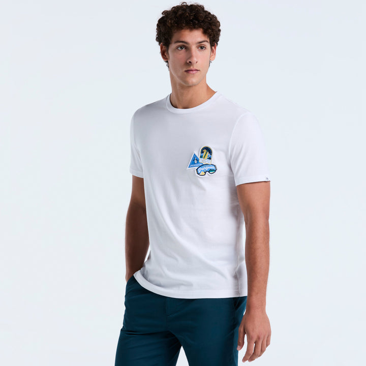 Playera De Algodón Con Parche En Pecho