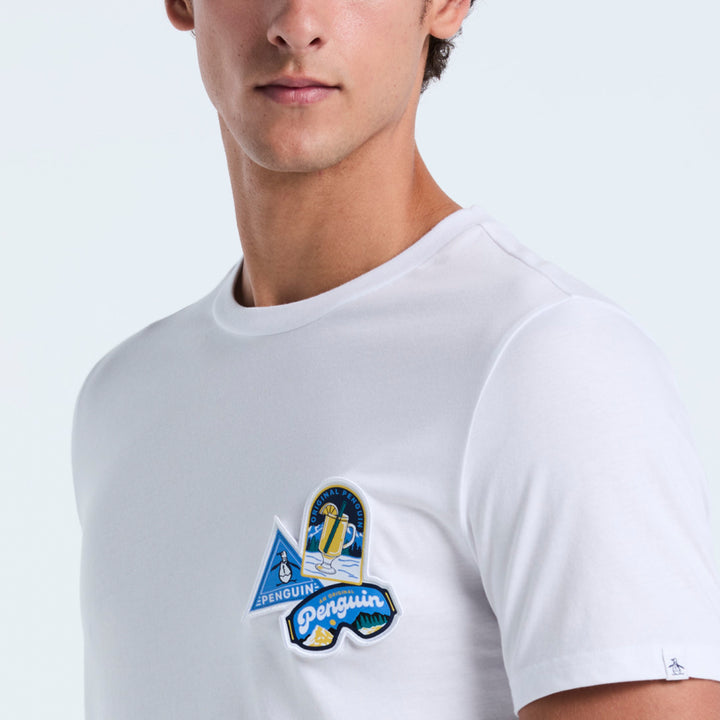 Playera De Algodón Con Parche En Pecho