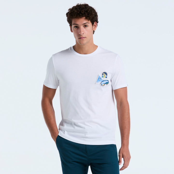 Playera De Algodón Con Parche En Pecho