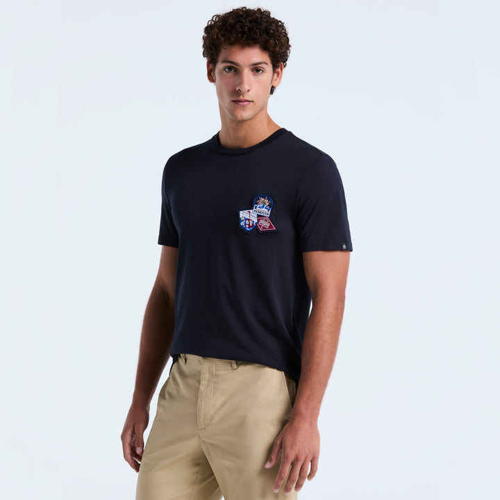 Playera De Algodón Con Parche En Pecho