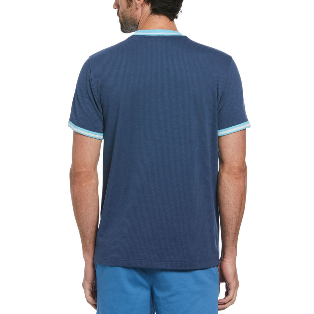 Playera Seersucker Ringer