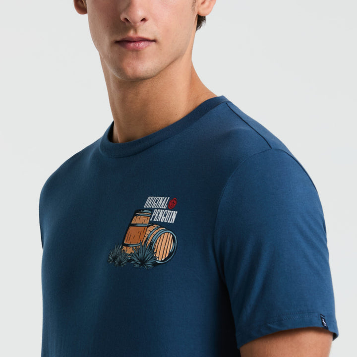 Playera Con Pequeño Estampado En Pecho