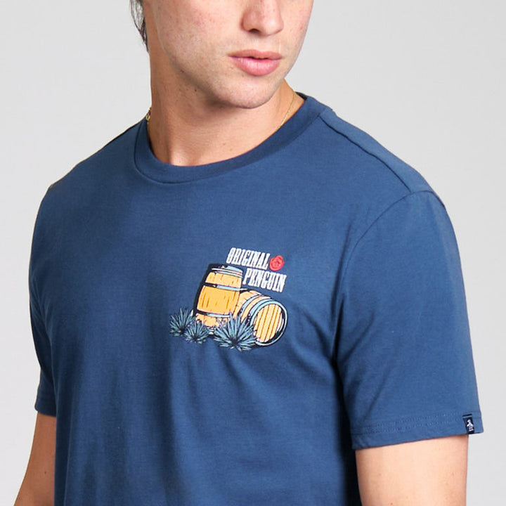 Playera Con Pequeño Estampado En Pecho