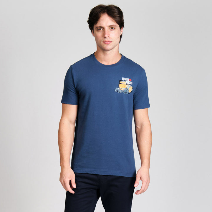 Playera Con Pequeño Estampado En Pecho