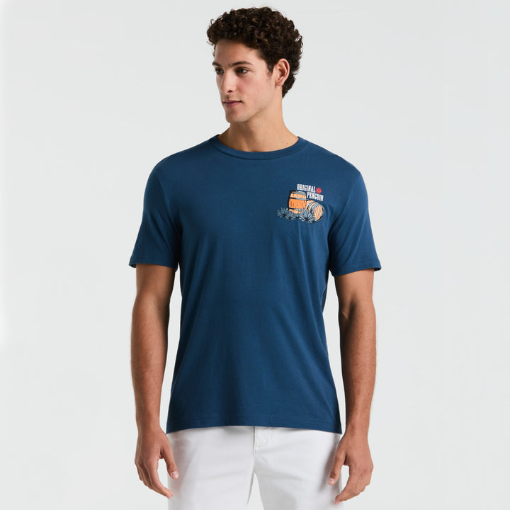 Playera Con Pequeño Estampado En Pecho