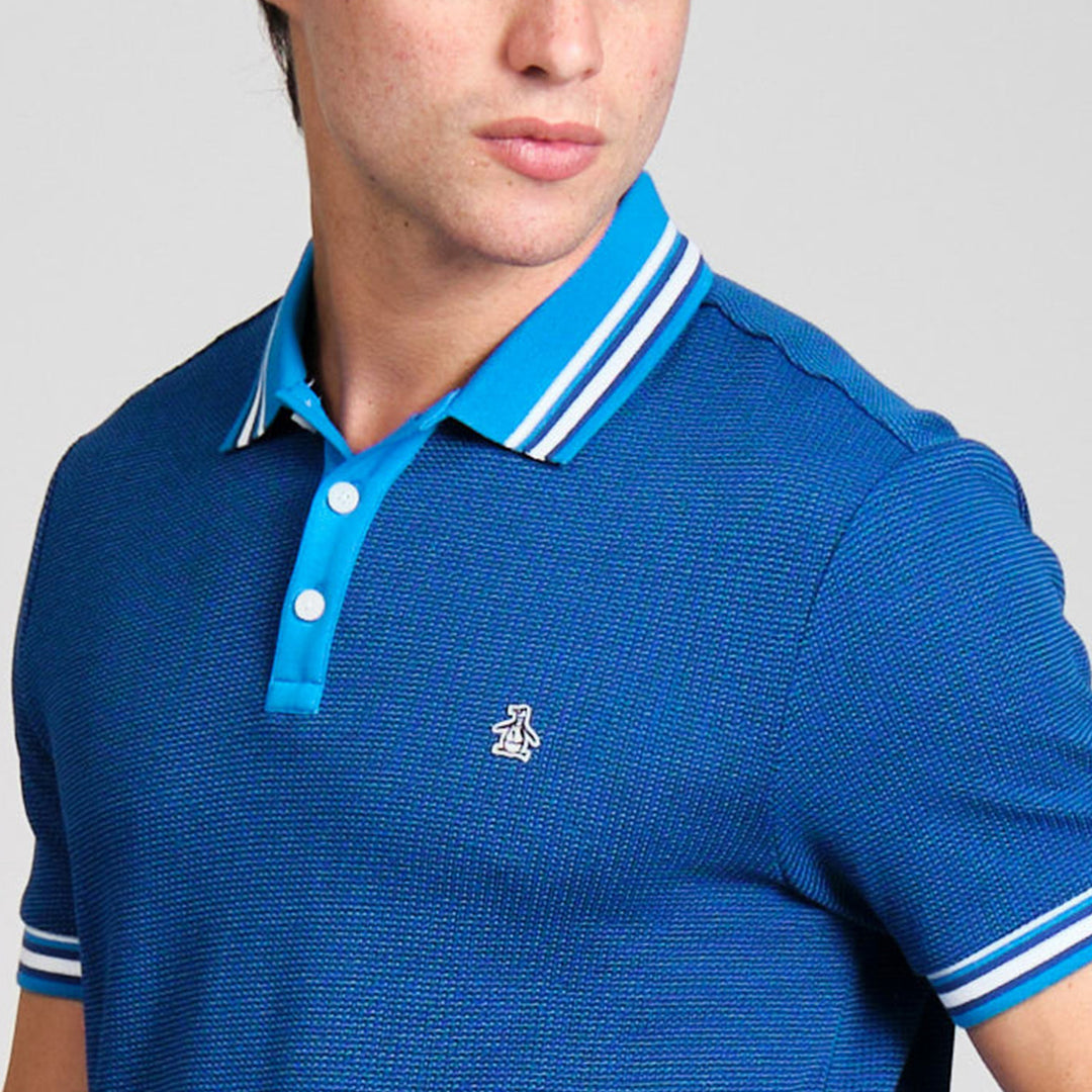 Polo De Algodón Tricolor Pique Tipped