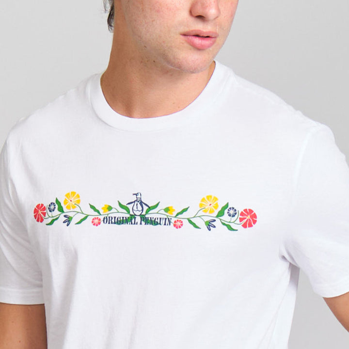 Playera Con Estampado Floral