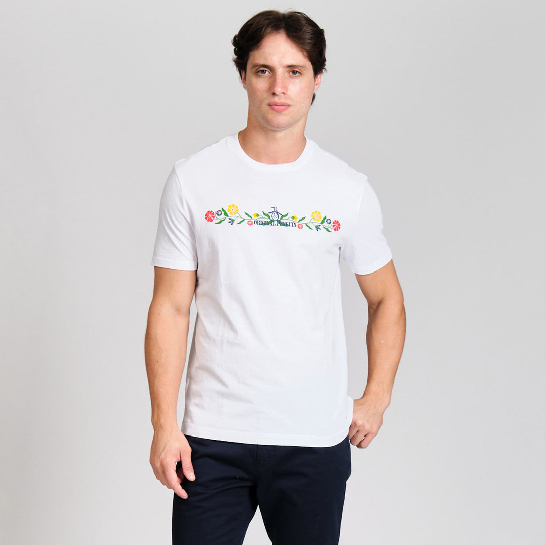 Playera Con Estampado Floral