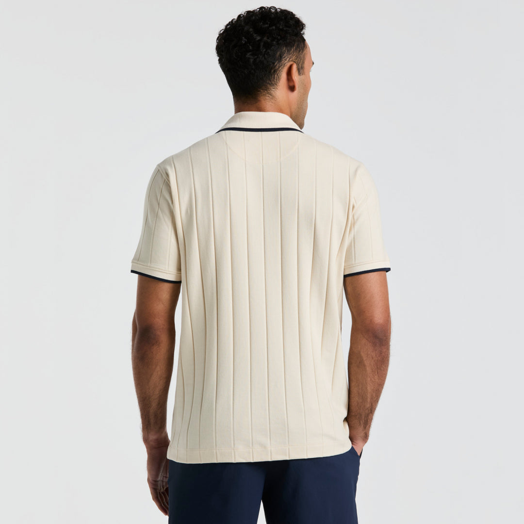 Polo De Algodón Con Cuello Abierto