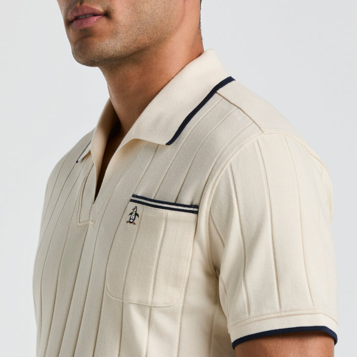 Polo De Algodón Con Cuello Abierto