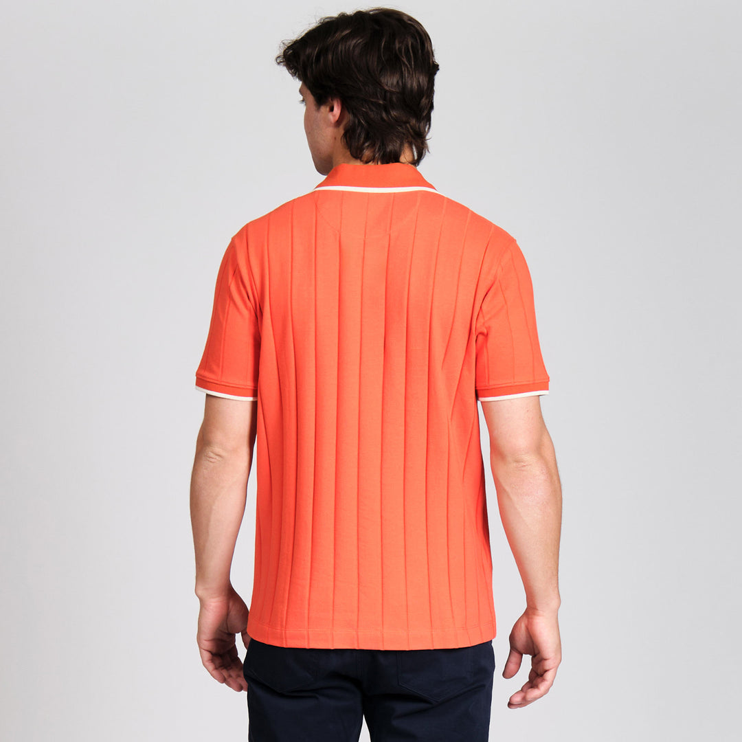 Polo De Algodón Con Cuello Abierto