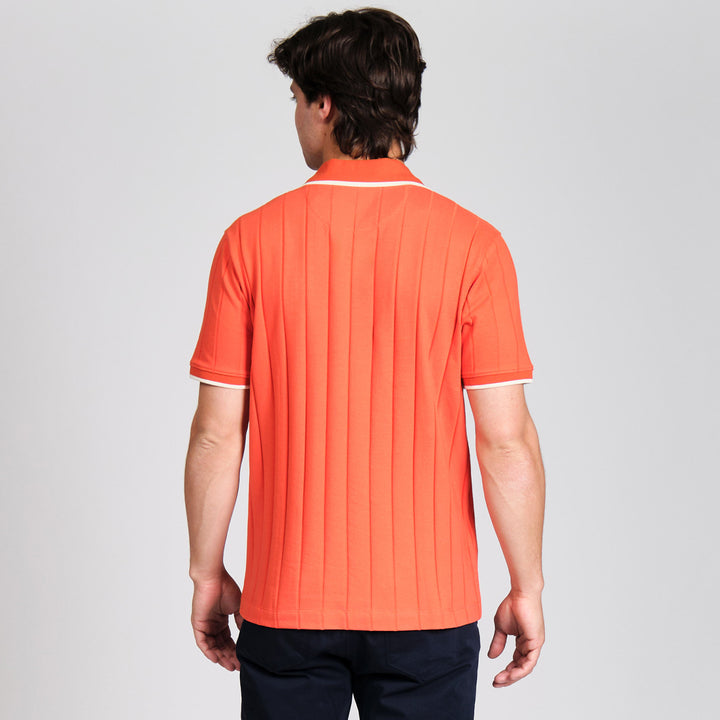 Polo De Algodón Con Cuello Abierto