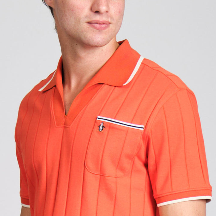 Polo De Algodón Con Cuello Abierto