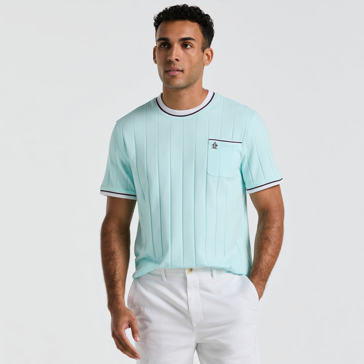 Playera De Algodón Ribbed Tipped