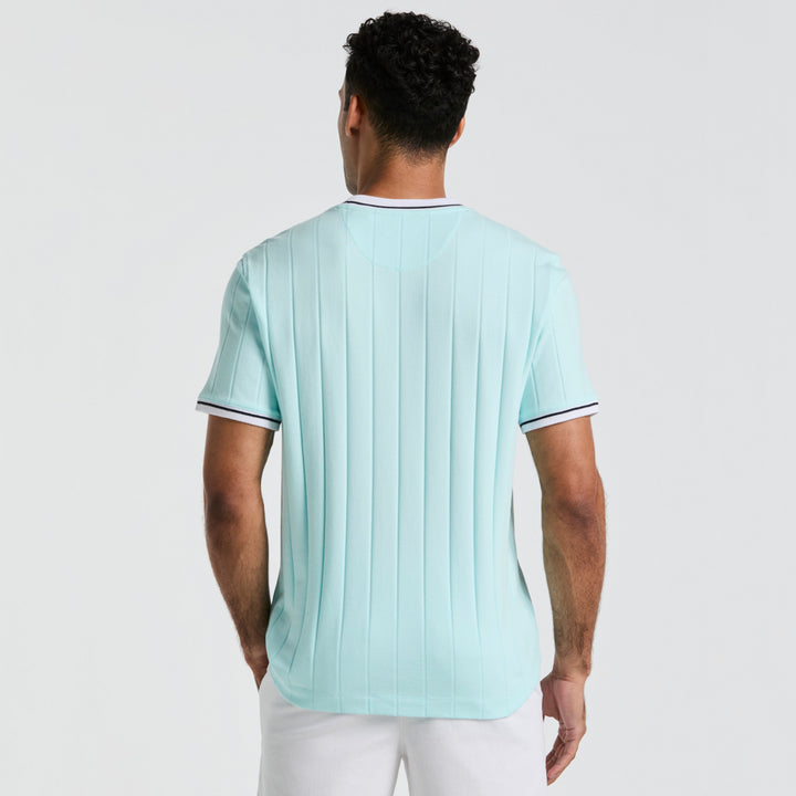 Playera De Algodón Ribbed Tipped
