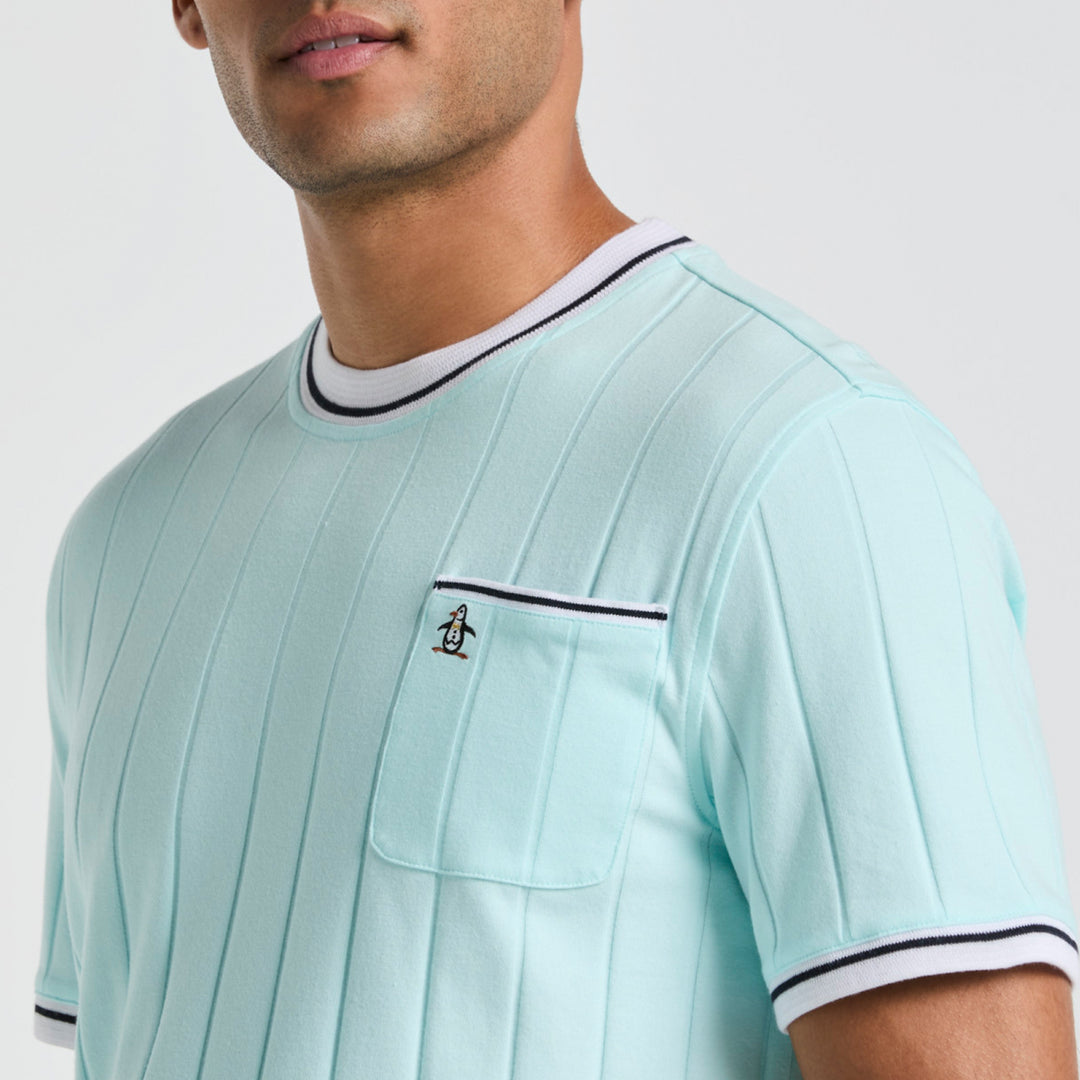 Playera De Algodón Ribbed Tipped