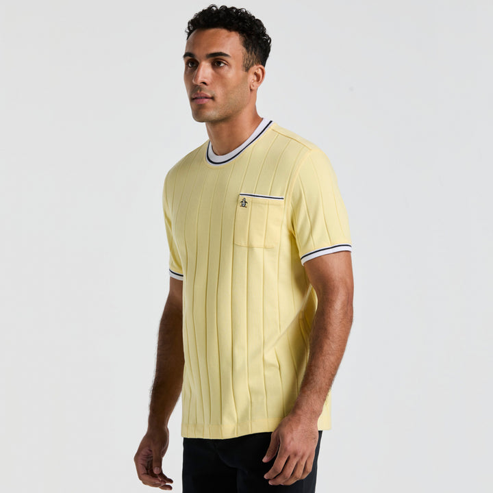 Playera De Algodón Ribbed Tipped