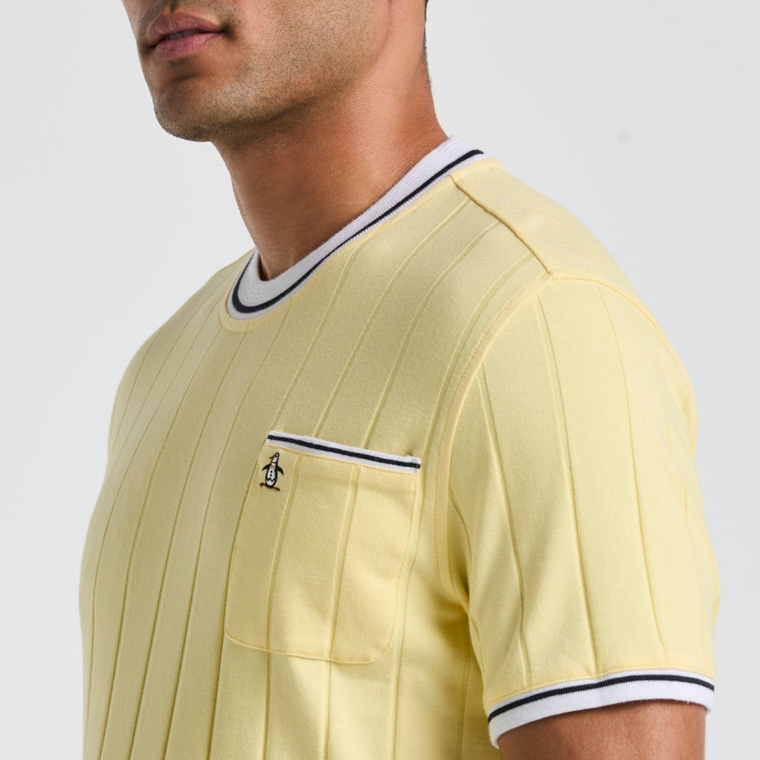 Playera De Algodón Ribbed Tipped