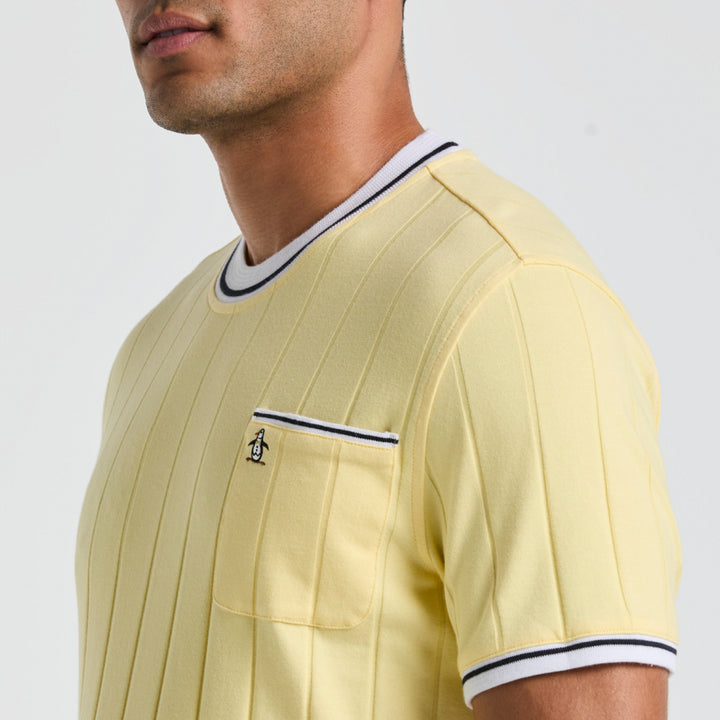 Playera De Algodón Ribbed Tipped